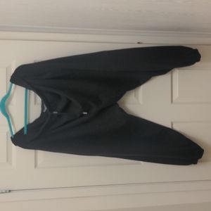 Plus size ASOS cozy fleece lined black sweatpants